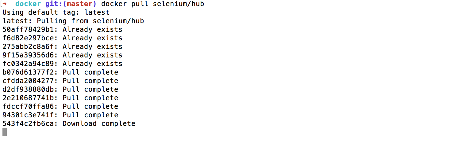 docker-pull-selenium-hub