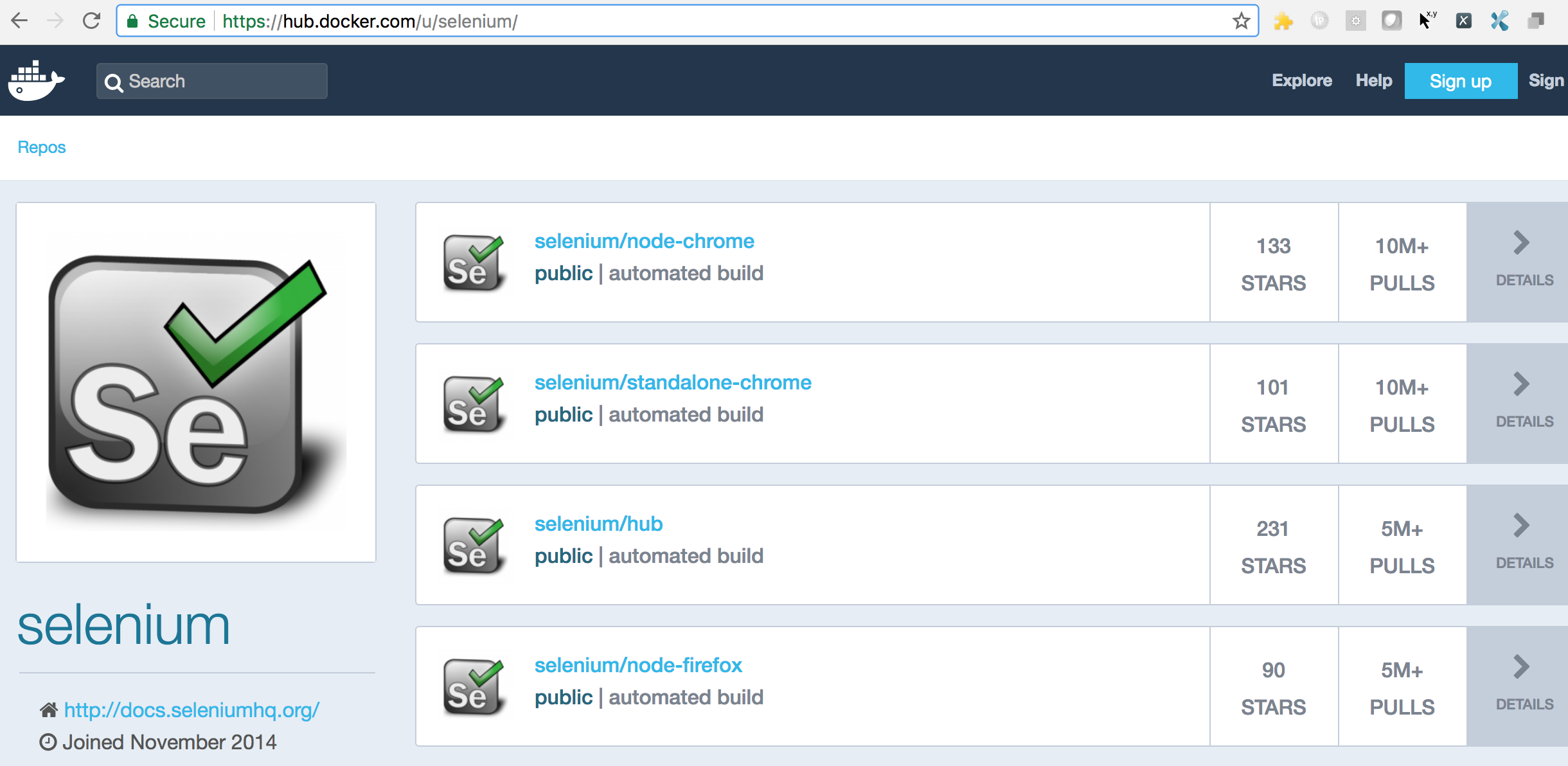 hub-docker-selenium-images-repo