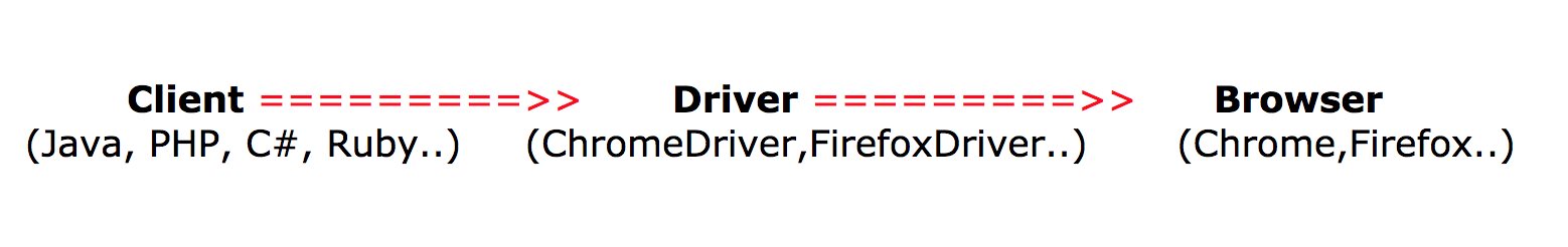 Client server WebDriver