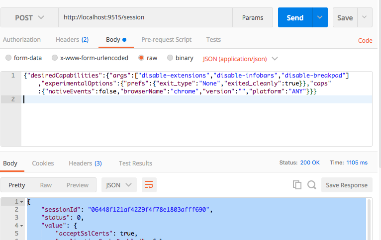 create-webdriver-session-from-postman